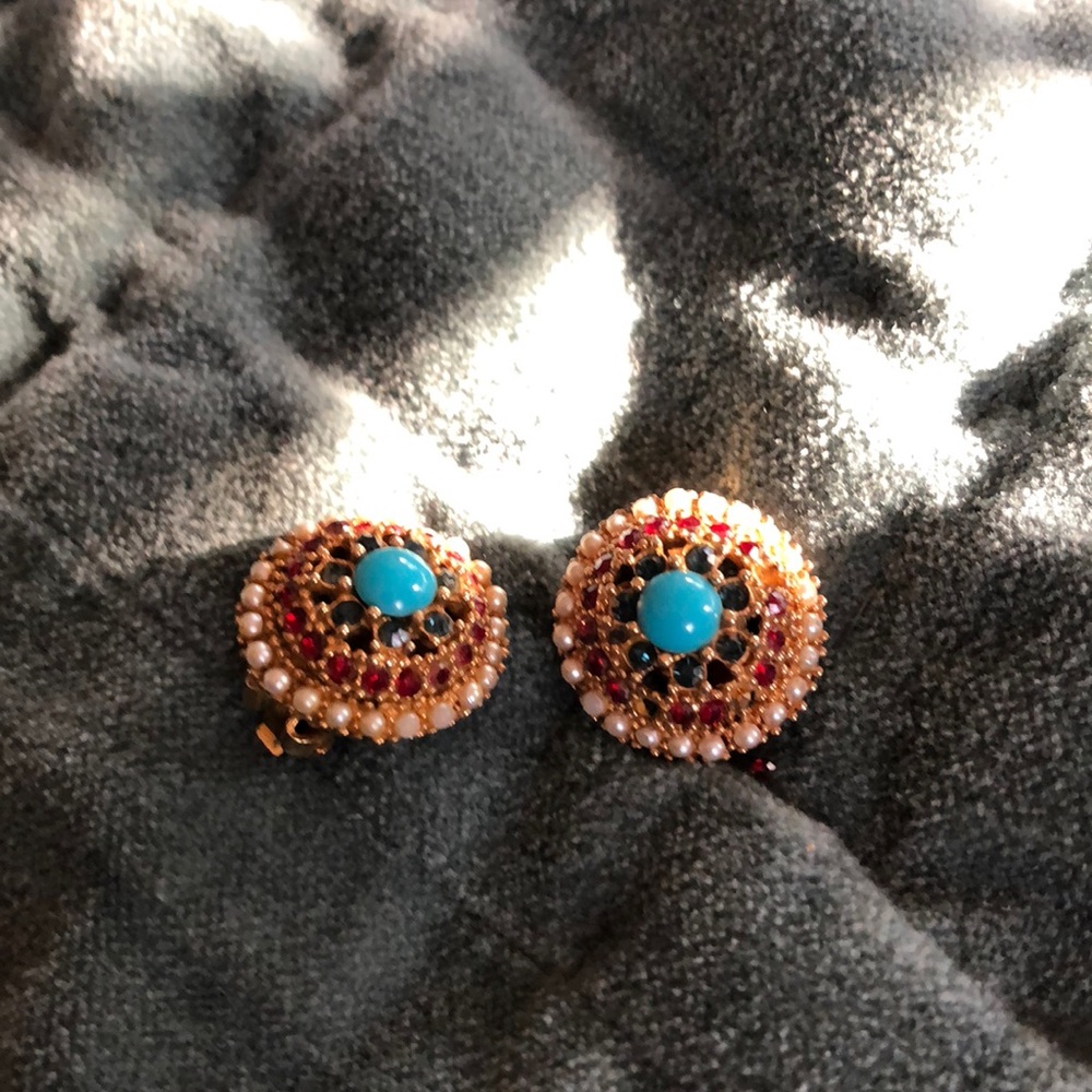 Vintage Art signed earrings